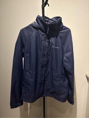 Columbia Navy Blue Lightweight Hooded Jacket Women’s